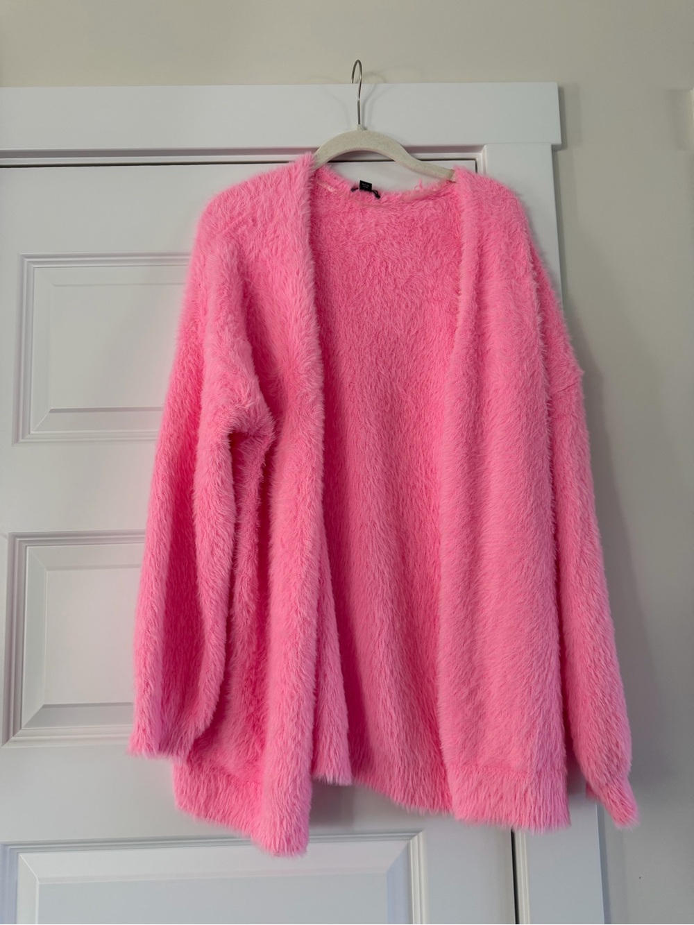wild fable Plush Open-Front Cardigan - Bright Pink